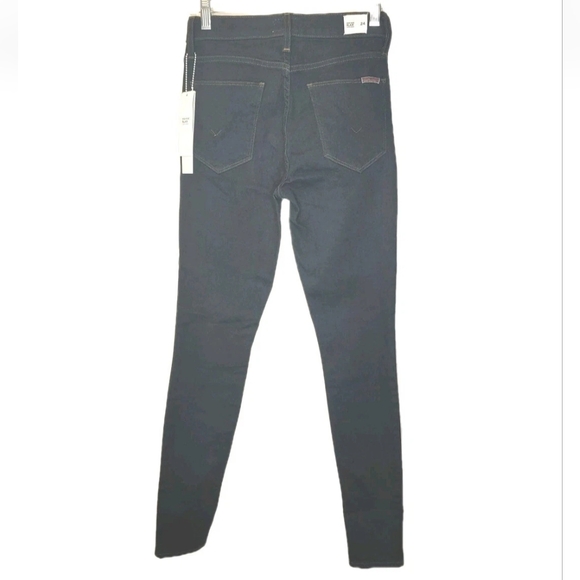Hudson Blair Super Skinny Jeans Woman 24 High Rise Dark Blue Stretch Denim Nwt - Picture 2 of 10